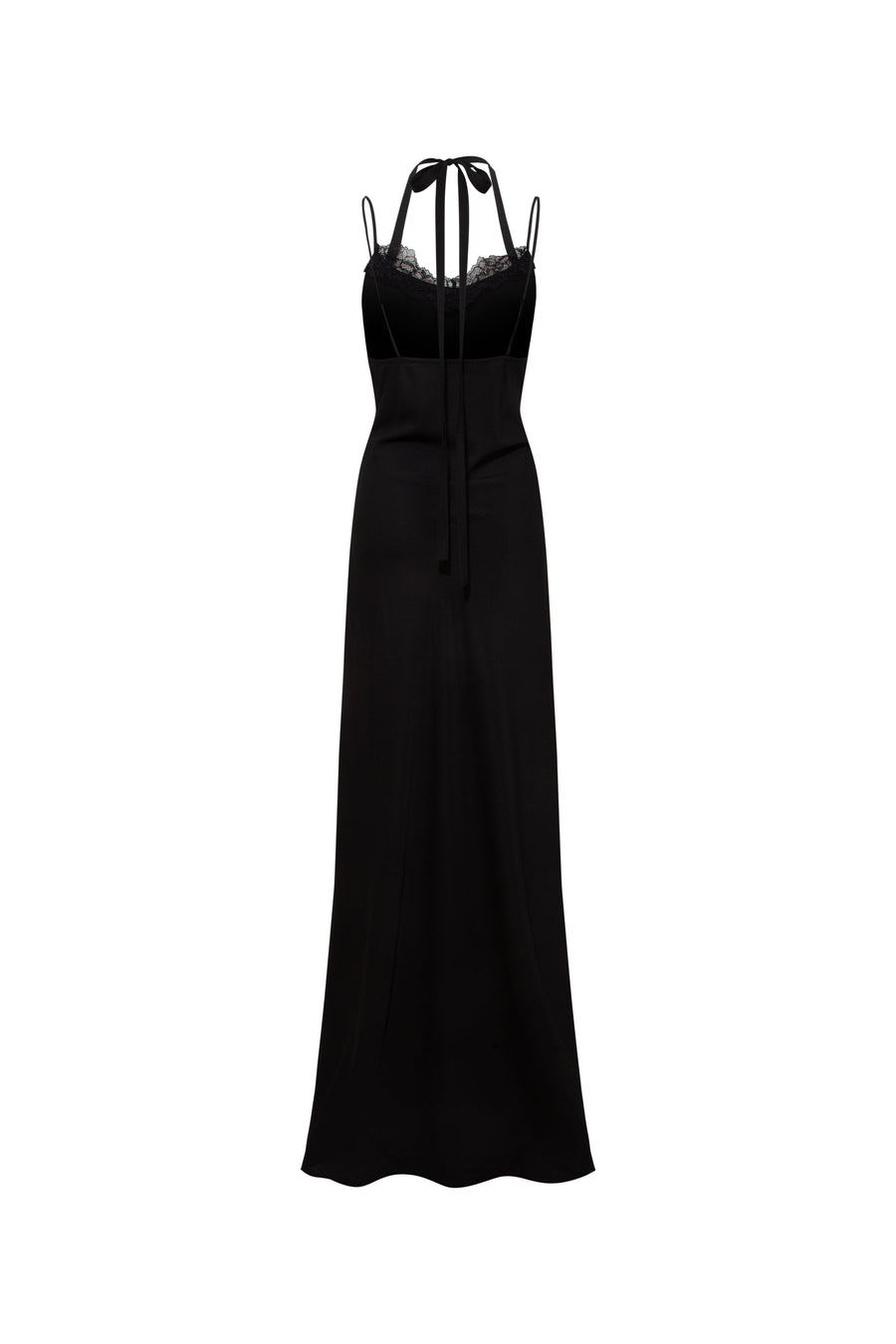 AURON - Lace detailed halterneck maxi dress