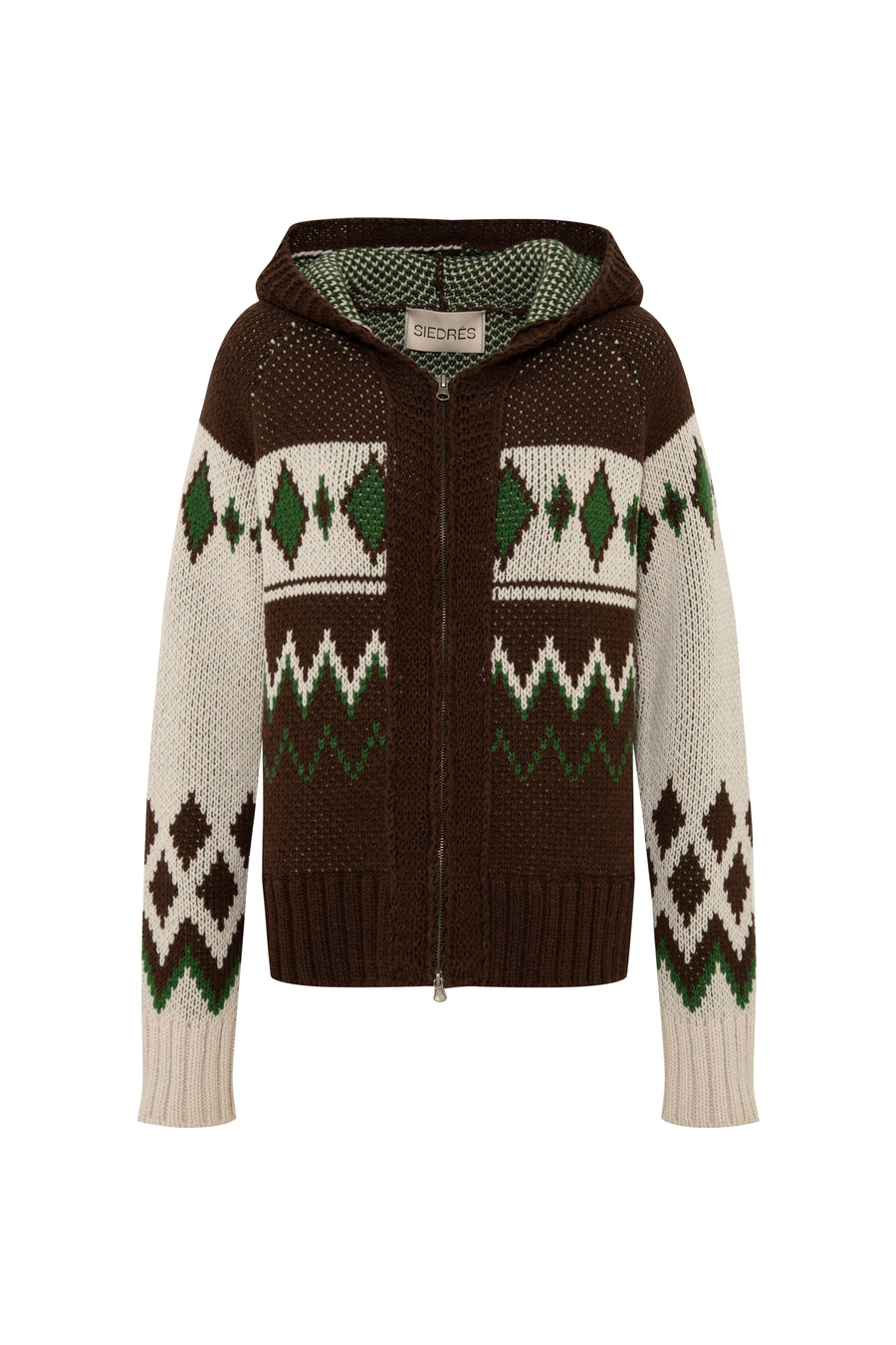 BACYS - Zip-up Fair Isle cardigan