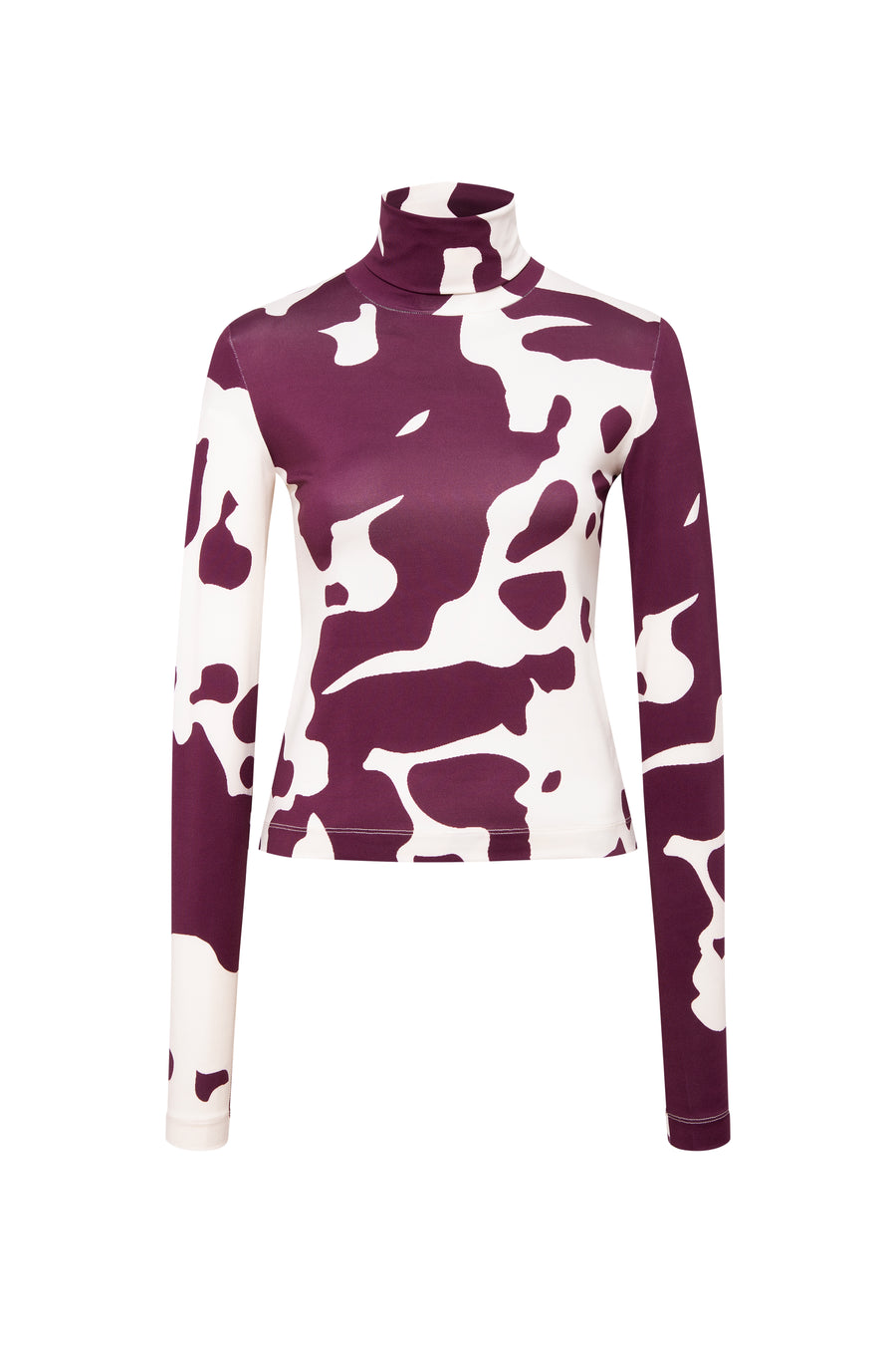 CODY - Printed long sleeve turtleneck top