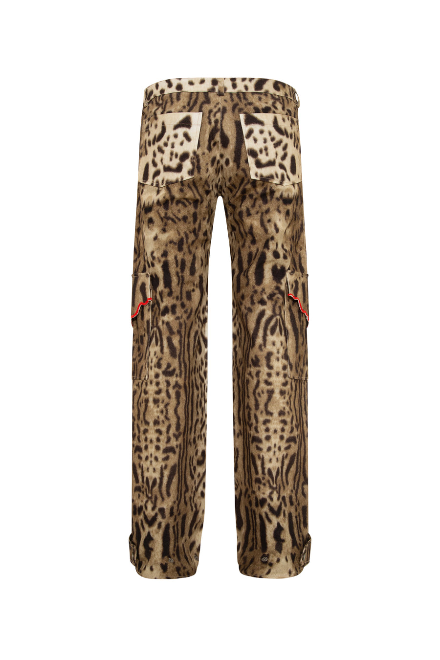 IDA - Animal-print straight-leg pants with side pockets