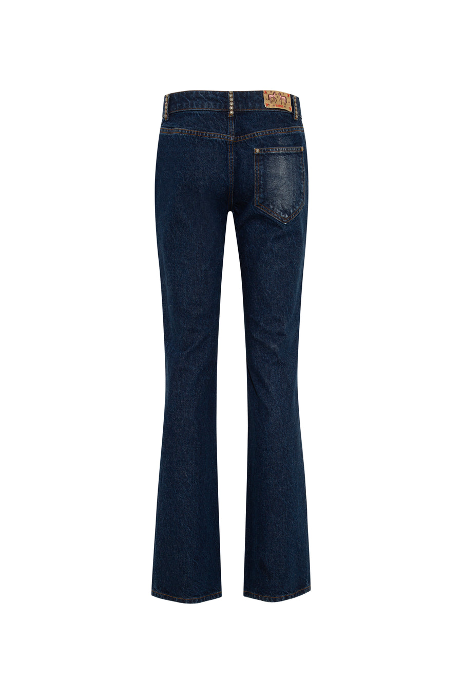 LUISIA - Low-rise straight-leg embellished jeans