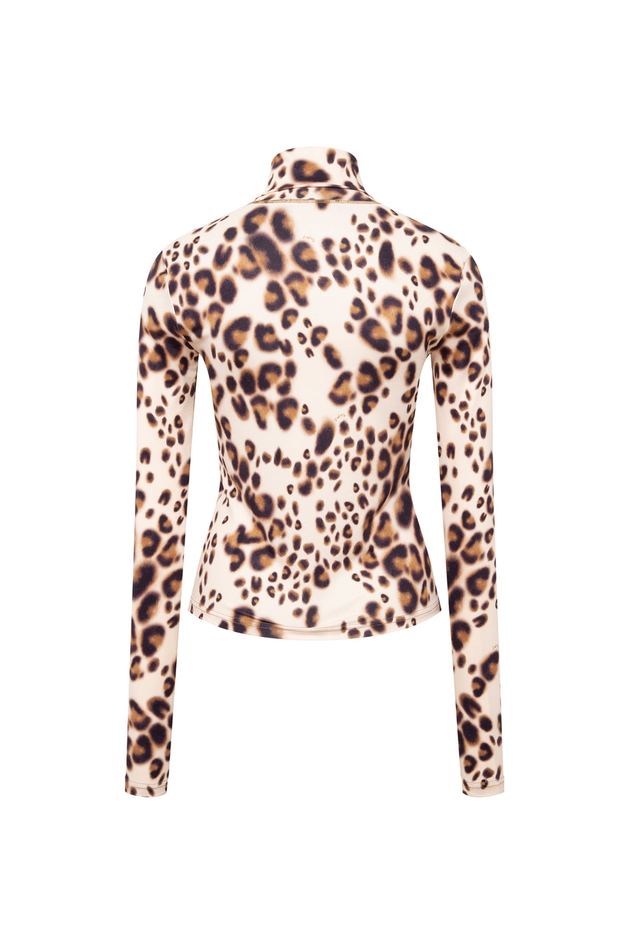 MON - Long sleeve animal-print turtleneck top