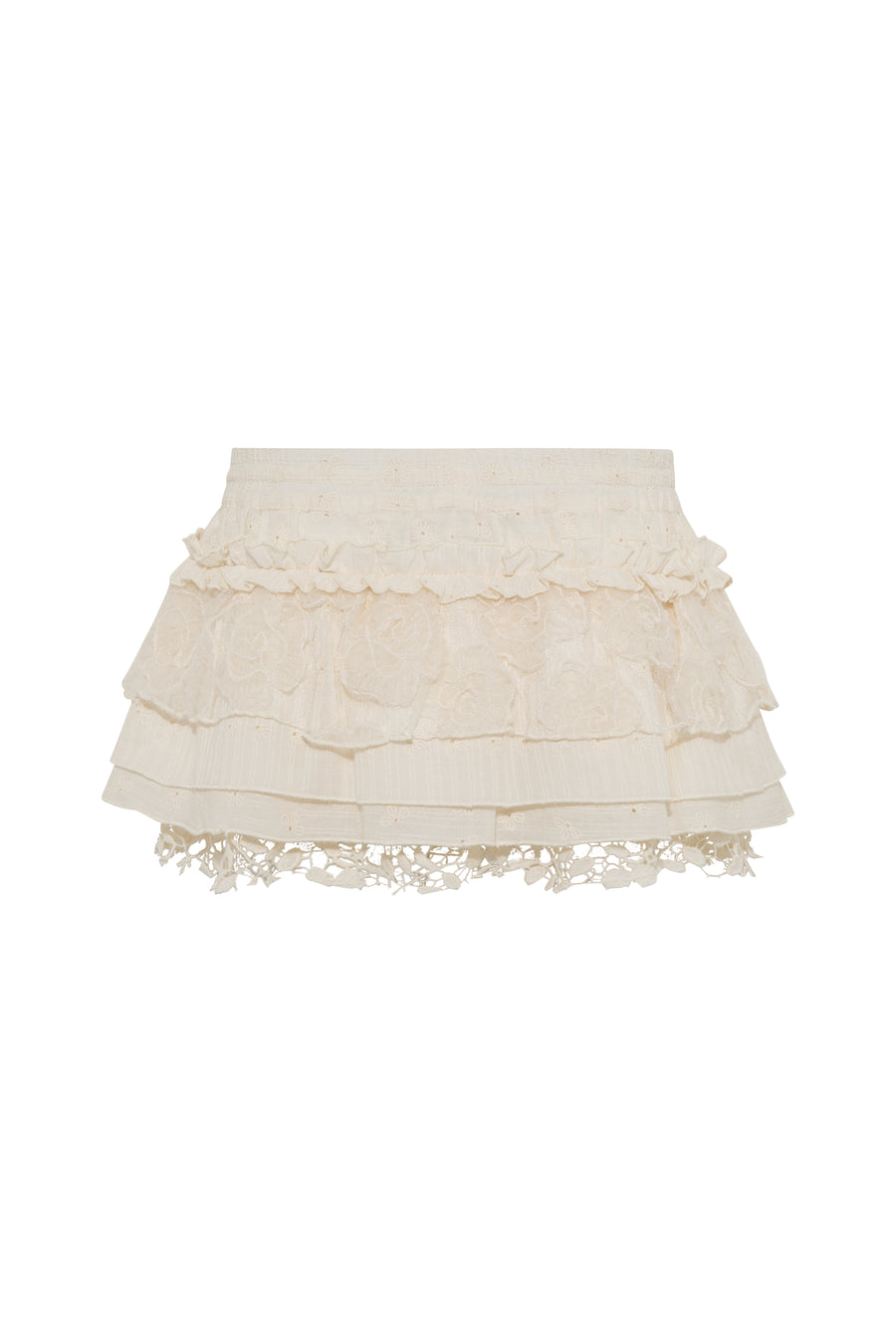 NALA - Ruffled drawstring mini skirt