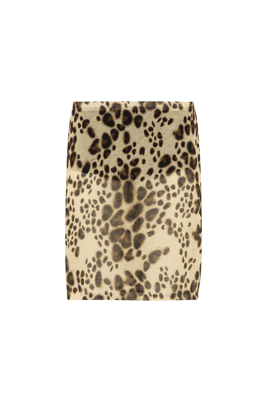 OXENA - Animal-print skirt with mini shorts