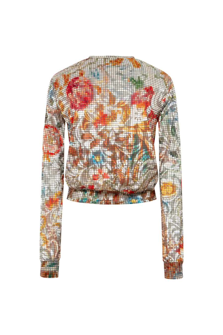 POLI - Floral-print devoré cardigan