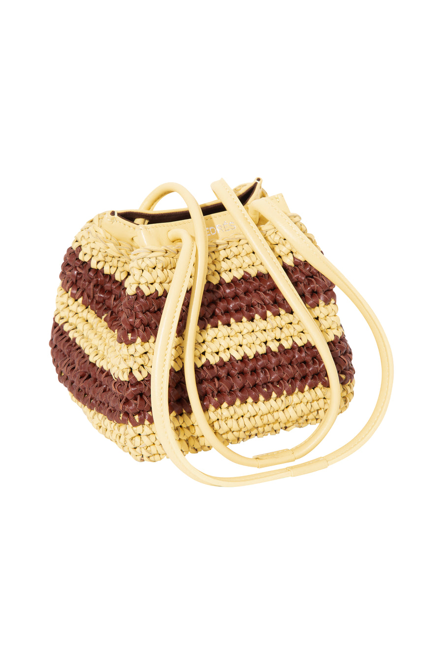 TIA - Mini woven leather shoulder bag shoulder strap