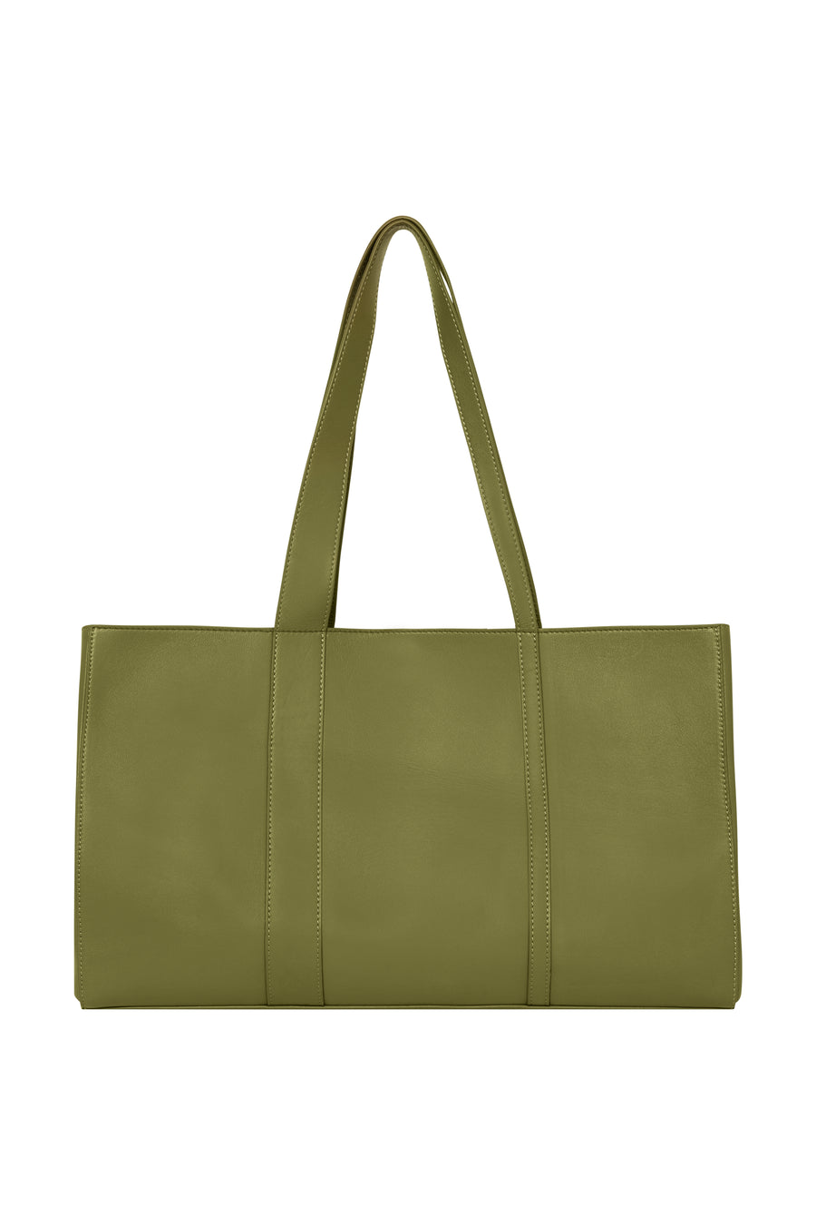 BRISA - Overized leather tote bag with shoulder straps