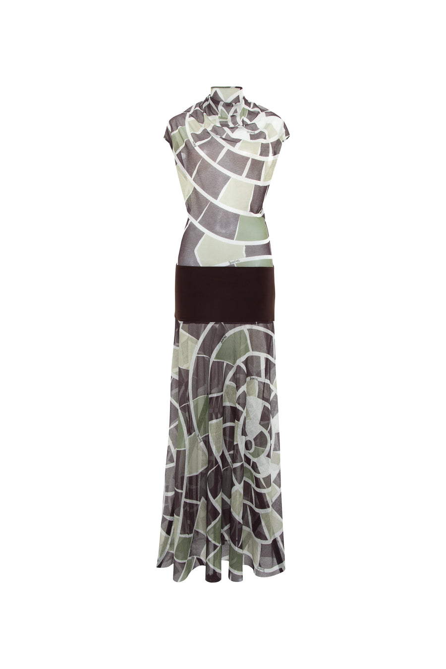 SLEN - Kaleidoscope open back maxi dress