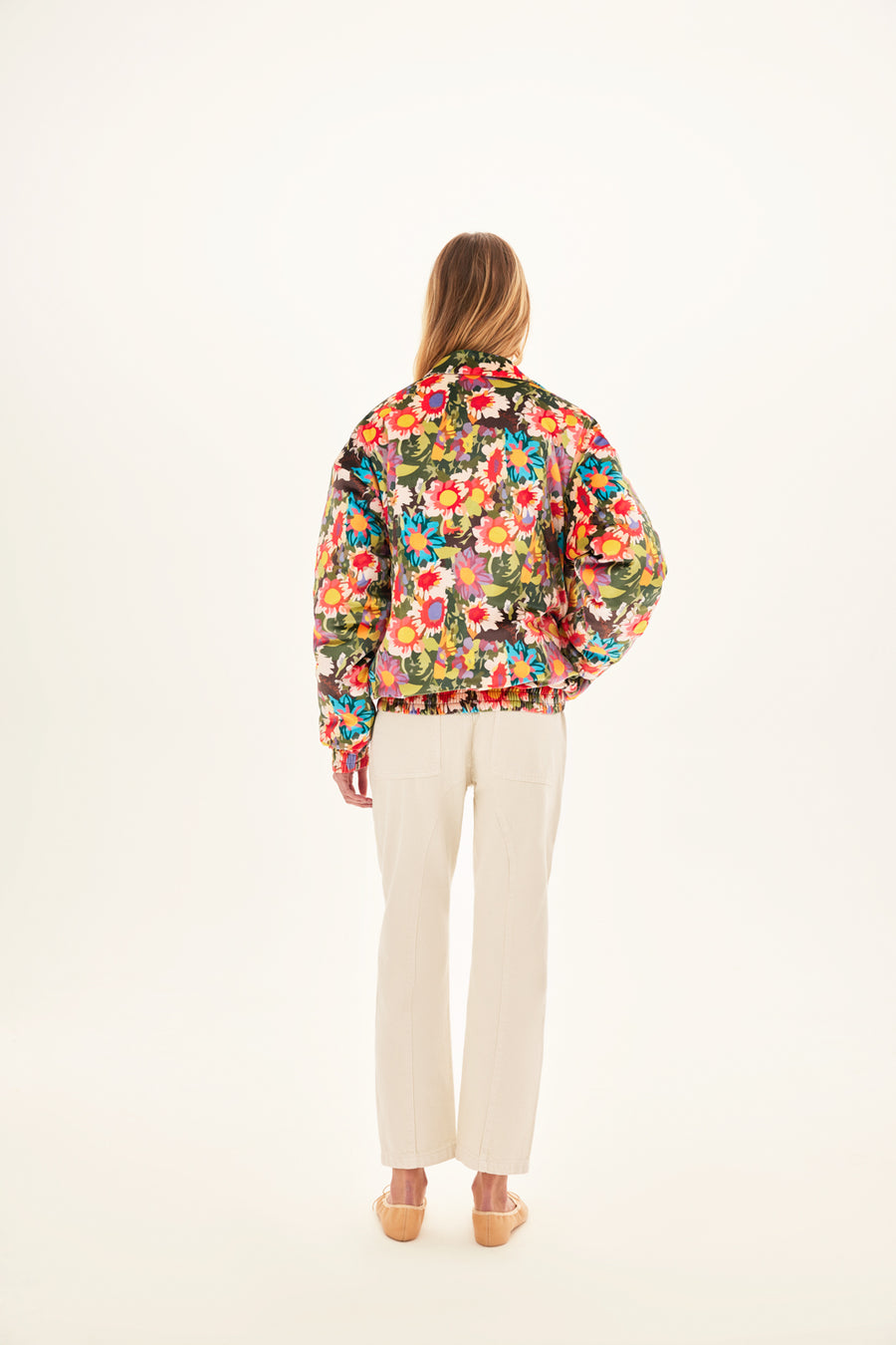 SIEDRÉS Res Quilted Floral Velvet Jacket