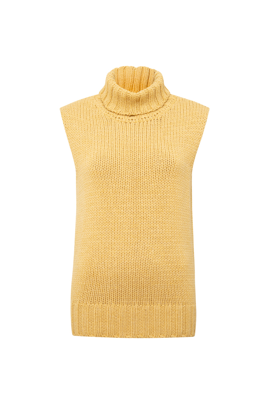 VONS - Chunky turtleneck vest with logo detail