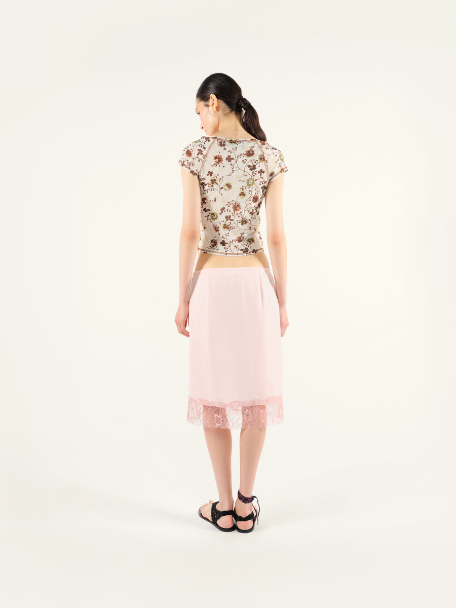 ZOLE - Lace detailed skirt with slit