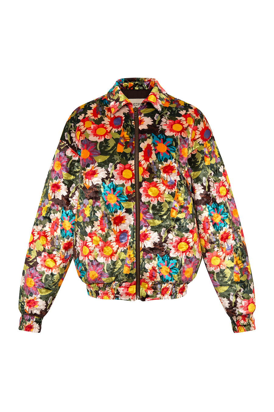 SIEDRÉS Res Quilted Floral Velvet Jacket